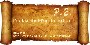 Prettenhoffer Ernella névjegykártya